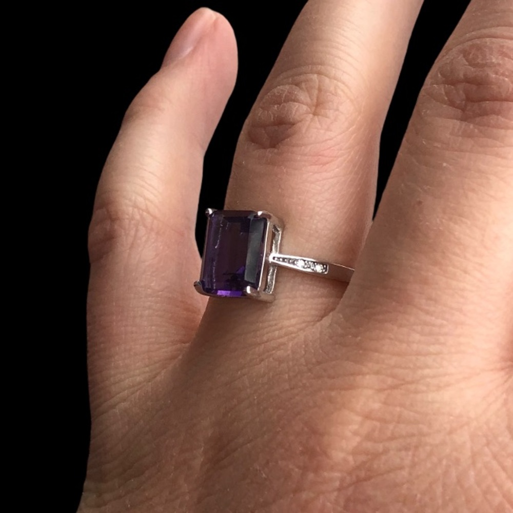 STERLING SILVER AMETHYST - Picture 9 of 12